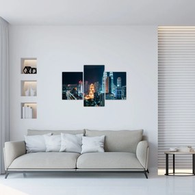 Tablou - Noaptea în Kuala Lumpur (90x60 cm)