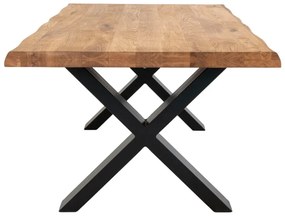 Masă de cafea cu blat din lemn masiv de stejar House Nordic Toulon, 120 x 70 cm