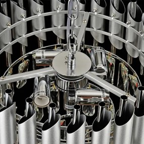 Brilagi - Lustră aplicată ECLIPSE, 5 x E14, 10W, 230V, Ø 38 cm, argintie