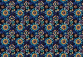 Fototapet - Abstracție, flori colorate (147x102 cm)