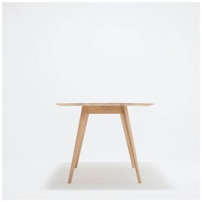 Masă cu structură din lemn masiv de stejar Gazzda Stafa, 220 x 90 cm