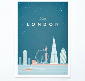 Poster Travelposter London, 30 x 40 cm