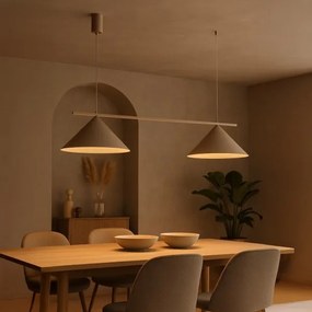 Lustră suspendată pe cablu CAPITAL, 2 x GX53/15W/230V, taupe