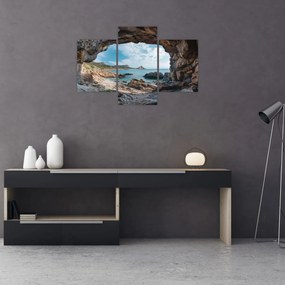 Tablou - Peșteră lângă mare (90x60 cm)