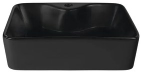 Sapho - Lavoar pentru blat BALENA 48x37 cm, negru mat