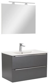 Mobilier complet de baie Vario Trim 80 antracit-antracit