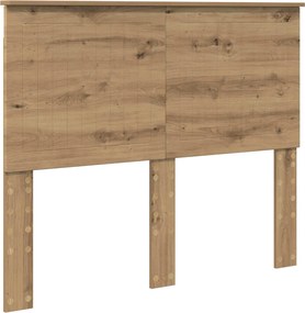 vidaXL Tăblie cap cu headboard Stejar Artizanal 135 cm Lemn compozit
