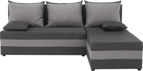 Set de canapea universal, gri/gri deschis, PAGI COLţ UNI