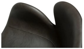 Scaun de sufragerie gri cu cotiere tapițat Gaia – DAN-FORM Denmark