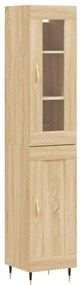 3199476 vidaXL Dulap înalt, stejar sonoma, 34,5x34x180 cm, lemn prelucrat