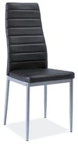 Scaun de sufragerie Harold (Negru + Aluminiu). 1050212