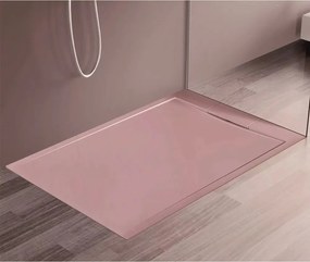 Cadita compozit pentru dus Inter Ceramic dreptunghiulara 120x80 cm roz