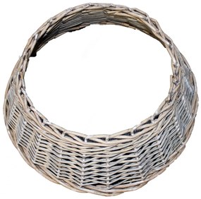 Coș de răchită pentru suportul bradului deCrăciun, maro, 60 x 26 x 42 cm