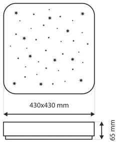 Plafonieră LED dimabilă NERIS LED/36W/230V 2700-6500K + telecomandă
