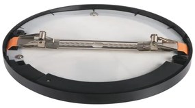 Corp de iluminat LED cu senzor 2 în 1 Kanlux 24605 ERGA LED/17W/230V 3000/4000/6500K negru