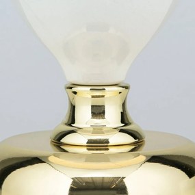 Veioza/Lampa de masa design elegant OVUM alb/auriu