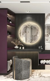 Oglindă Baie LED și Dezaburire Elit's Premium cu Senzor Touch, Lumina Rece, Caldă și Neutră, 80 cm 177