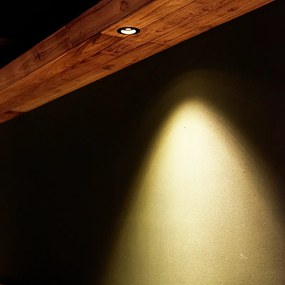 Spot încastrat inteligent negru rotund, incl. WiFi GU10 - Chuck