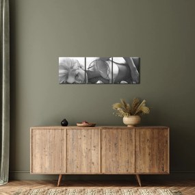 Tablou - Boudoir alb-negru (cu ceas) (90x30 cm)
