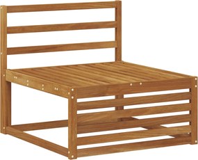 vidaXL Canapea Medie pentru Exterior Lemn Solid de Acacia natural