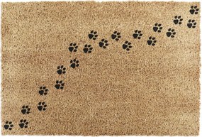 Covoraș de intrare din fibre de nucă de cocos 40x60 cm Paw Prints – Artsy Doormats