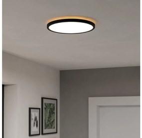 Plafonieră LED RGBW dimabilă de exterior Eglo 901463 ROVITO-Z 13,9W/230V d. 30 cm IP44 negru