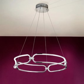 Lustra LED suspendata design ultra-modern 60cm Colette. crom SV-786831