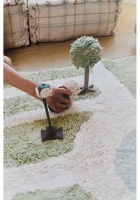 Covor de joacă pentru copii verde-crem din bumbac 90x130 cm Hyde Park – Lorena Canals