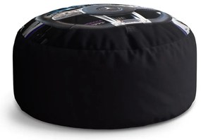 Taburet Circle AMG interior, negru