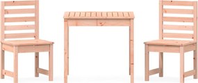 vidaXL Set bistro de grădină, 3 piese, lemn masiv douglas