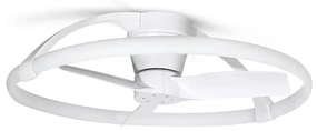 Lustra LED Smart cu Ventilator si telecomanda NEPAL Mini alb