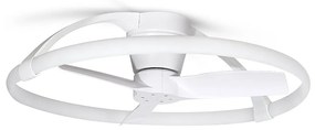 Lustra LED Smart cu Ventilator si telecomanda NEPAL Mini alb