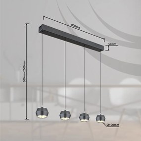Lustra LED suspendata stil minimalist MARTHY 4L