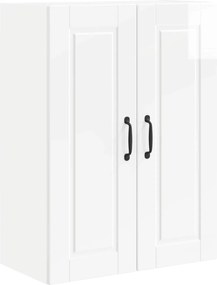 vidaXL Dulap de bucătărie Alb lucios 60 x 31 x 80 cm Lemn compozit