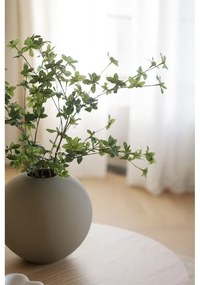 Măsuță de cafea în culoare naturală rotundă cu aspect de lemn de stejar 90x90 cm Yumi - Rowico