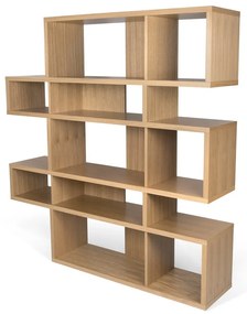 Bibliotecă în decor de stejar TemaHome London, 34 x 160 cm