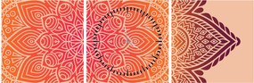 Tablou - Mandala artă (cu ceas) (90x30 cm)