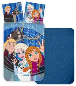 Disney Regatul de gheață Friends set de lenjerie de pat 140×200cm, 70×90 cm