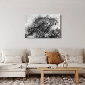 Tablou - Acuarelă papagali (90x60 cm)
