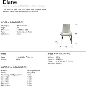 Scaun dining design elegant Diane