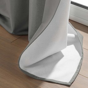 Draperie gri antifonică din microfibră 135x260 cm Micropolar – douceur d'intérieur