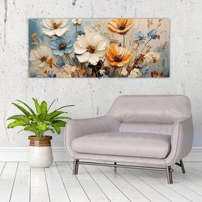 Tablou - Buchete, pictură (120x50 cm)