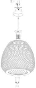 Eglo 43265 - Lustră pe cablu DEMBLEBY 1 1xE27/40W/230V