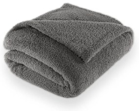 Pătură gri din micropluș/cocolino 150x200 cm Cocoon – Tiseco Home Studio