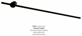 Aplica de perete LED pivotanta design liniar TROY 90cm