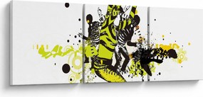 Tablou - Street dance (cu ceas) (90x30 cm)