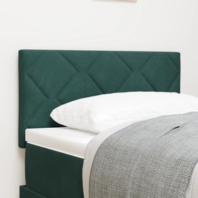 vidaXL Tăblie LED cu lumini cu bandă LED Verde închis 80 cm Catifea