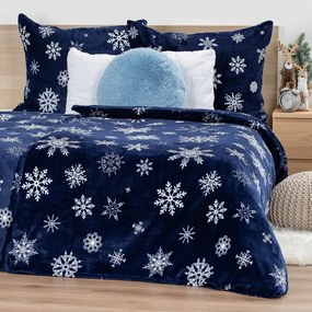 4Home Lenjerie de pat din microflanel Midnight Snowfall, 140 x 200 cm, 70 x 90 cm