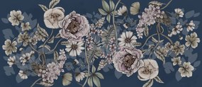 Fototapet, Spring Flower, Dark blue, Rebel Walls