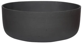 Ghiveci Eav, culoare negru vulcanic, mai multe dimensiuni - PotteryPots Mărime: S - v. 12.5 cm, ⌀ 31 cm